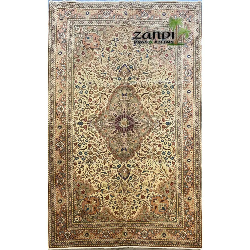 One Of The Kind Turkish Hand-Knotted Rug 4'8" x 7'4" zandirugs